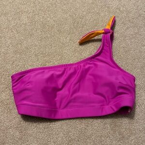 Bright pink swim top